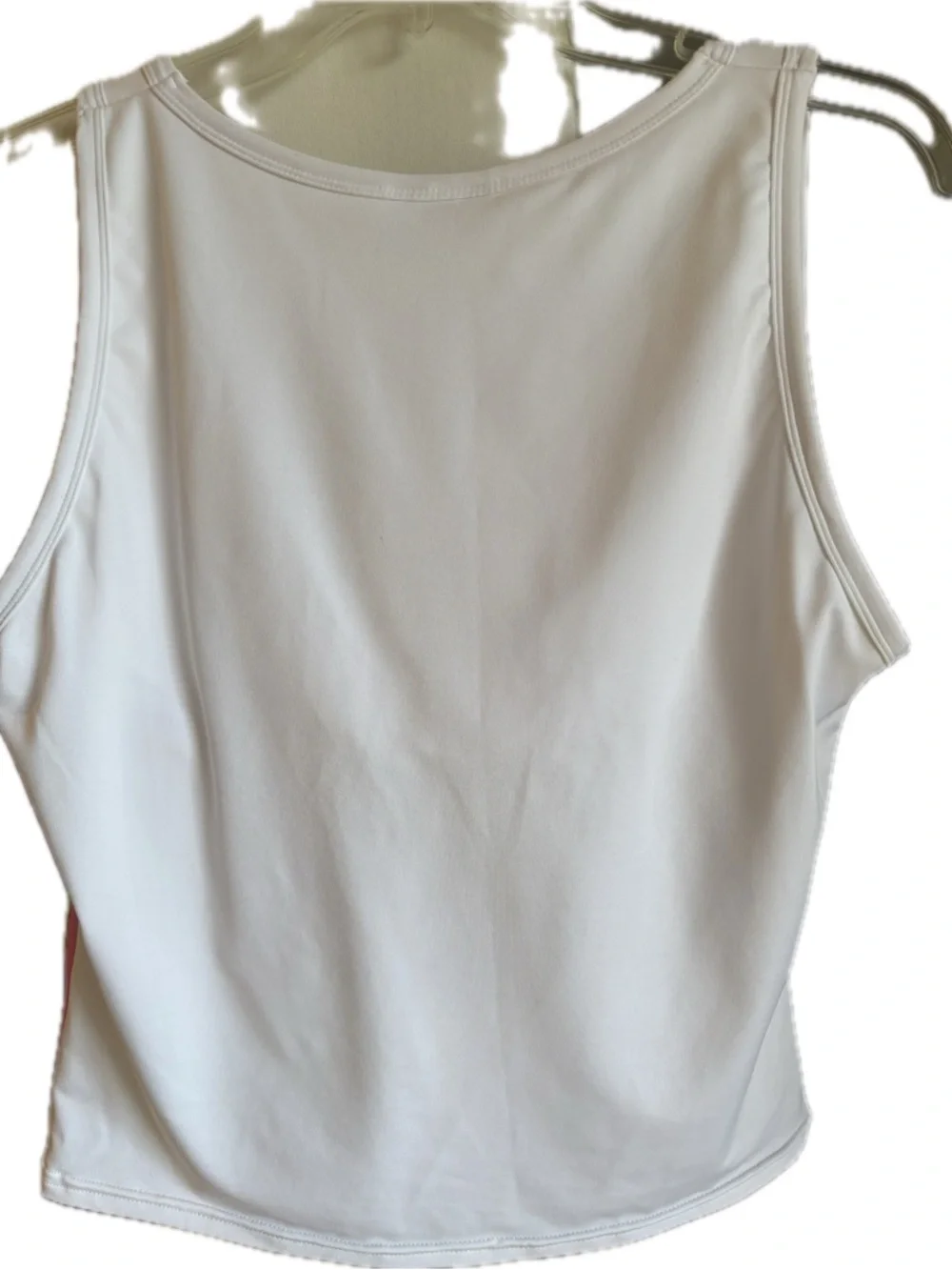 Lilly Pulitzer White Sleeveless Tank Top Pink Palm Logo Size L - Picture 2 of 7